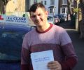 Jack with Driving test pass certificate